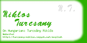 miklos turcsany business card