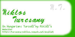 miklos turcsany business card